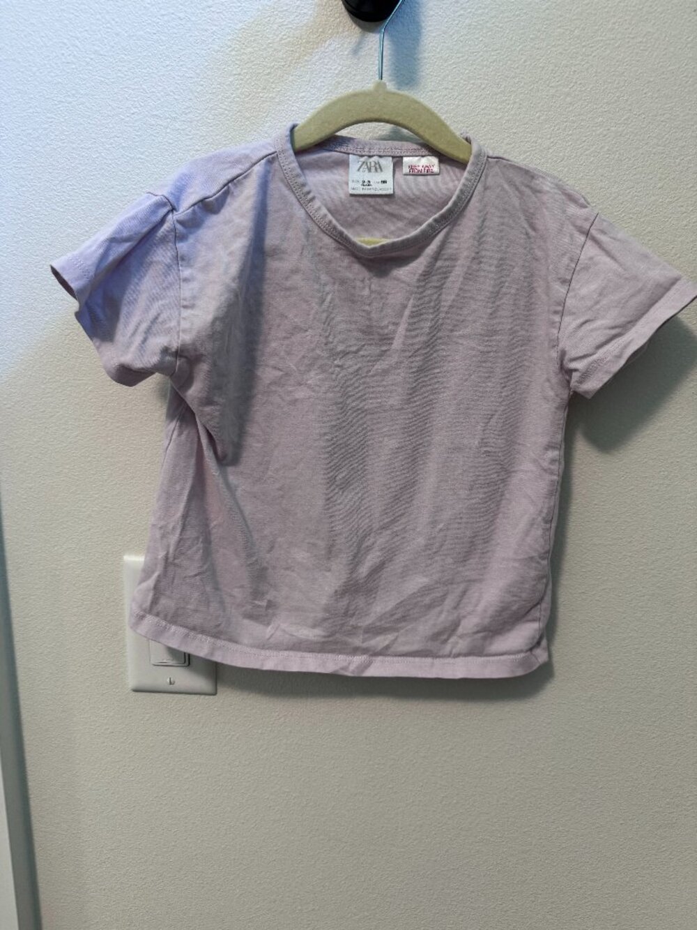 Zara Kids Basic Solid T-Shirt - Toddler Size 2-3